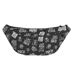Rock And Roll Music Pattern Print Fanny Pack