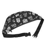 Rock And Roll Music Pattern Print Fanny Pack
