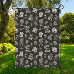 Rock And Roll Music Pattern Print Garden Flag