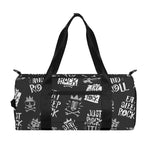Rock And Roll Music Pattern Print Gym Bag