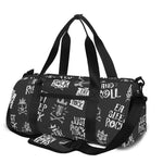 Rock And Roll Music Pattern Print Gym Bag