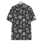 Rock And Roll Music Pattern Print Hawaiian Shirt