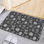Rock And Roll Music Pattern Print Indoor Door Mat