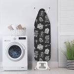 Rock And Roll Music Pattern Print Ironing Board Cover