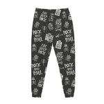 Rock And Roll Music Pattern Print Jogger Pants