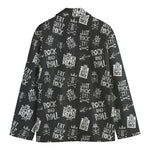 Rock And Roll Music Pattern Print Men's Blazer