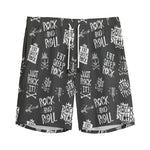 Rock And Roll Music Pattern Print Men's Sports Shorts