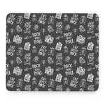 Rock And Roll Music Pattern Print Mouse Pad