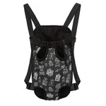 Rock And Roll Music Pattern Print Pet Carrier Backpack