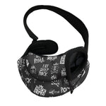 Rock And Roll Music Pattern Print Pet Sling Carrier