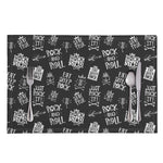Rock And Roll Music Pattern Print Placemat