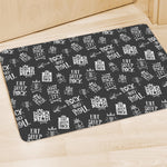 Rock And Roll Music Pattern Print Polyester Doormat
