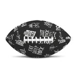 Rock And Roll Music Pattern Print Rugby Ball