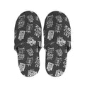 Rock And Roll Music Pattern Print Slippers