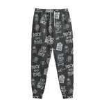 Rock And Roll Music Pattern Print Sweatpants
