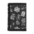 Rock And Roll Music Pattern Print Trifold Wallet