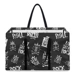 Rock And Roll Music Pattern Print Utility Tote Bag