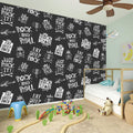 Rock And Roll Music Pattern Print Wall Sticker