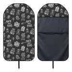 Rock And Roll Music Pattern Print Waterproof Car Seat Cover