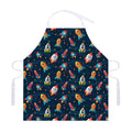 Rockets And Stars Pattern Print Adjustable Apron
