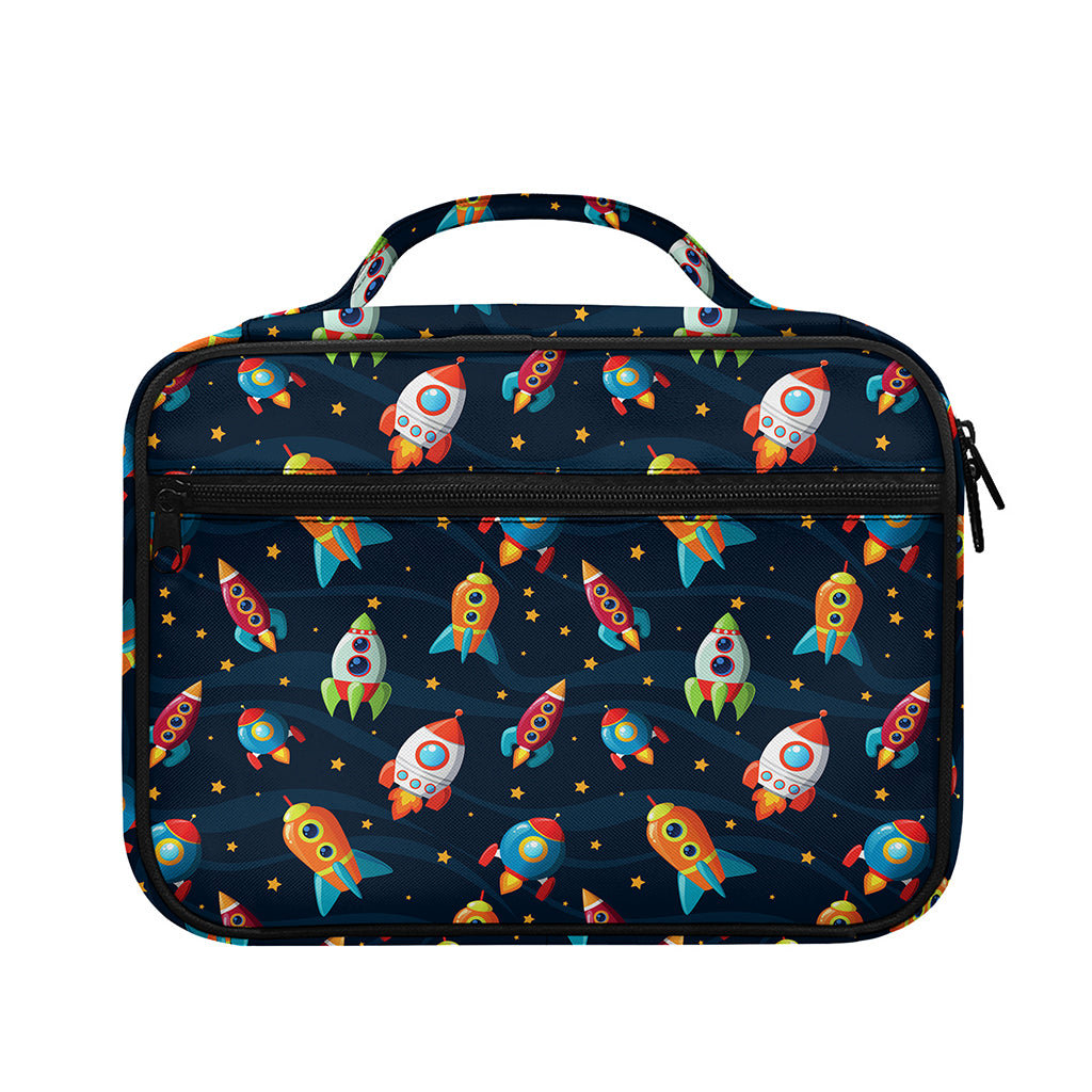 Rockets And Stars Pattern Print Briefcase Bible Bag