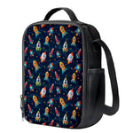 Rockets And Stars Pattern Print Crossbody Lunch Bag
