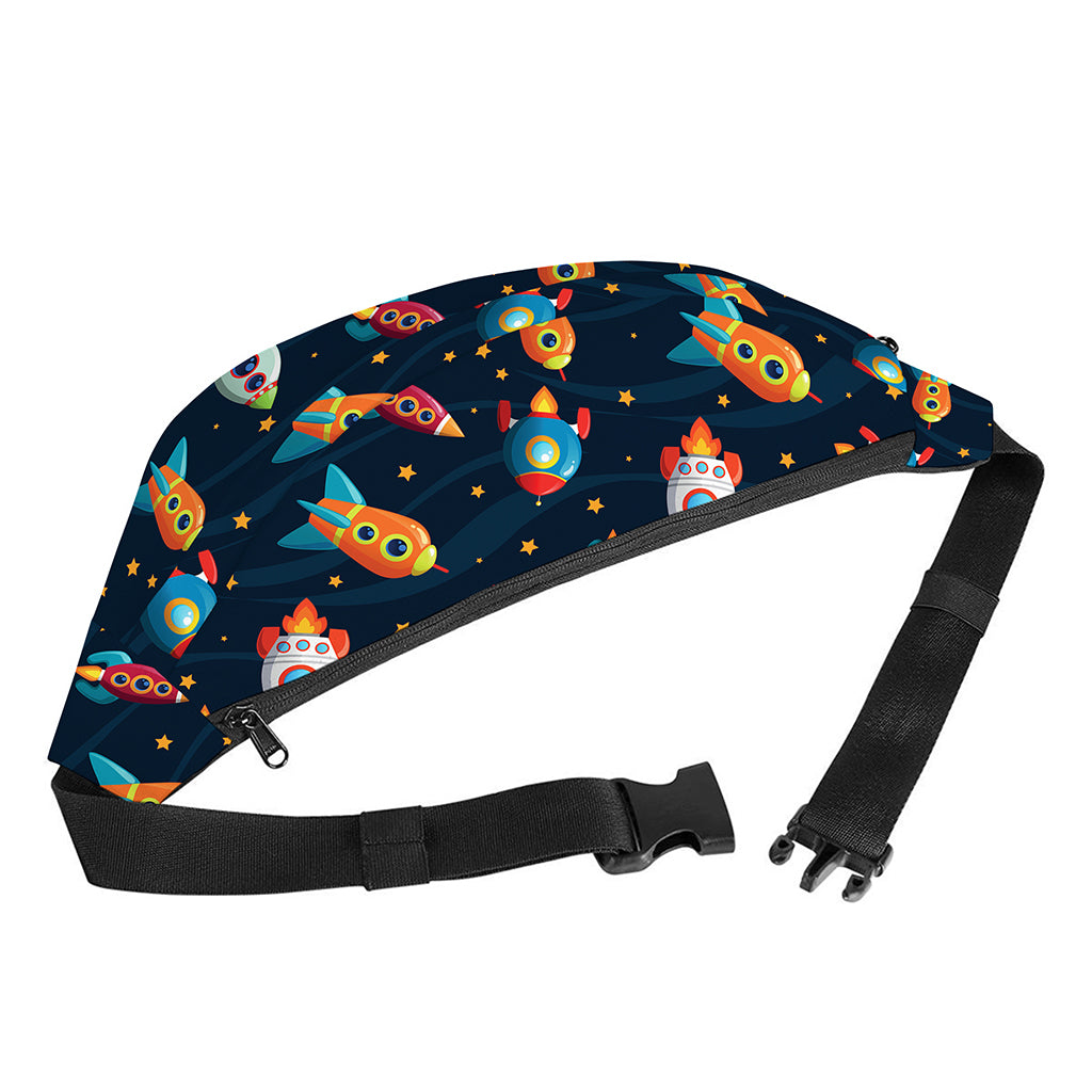 Rockets And Stars Pattern Print Fanny Pack