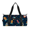 Rockets And Stars Pattern Print Gym Bag