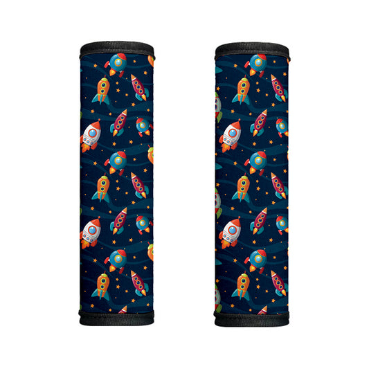 Rockets And Stars Pattern Print Handle Covers