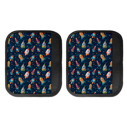 Rockets And Stars Pattern Print Handle Covers