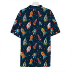 Rockets And Stars Pattern Print Hawaiian Shirt