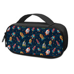 Rockets And Stars Pattern Print Insulin Cooler Travel Case