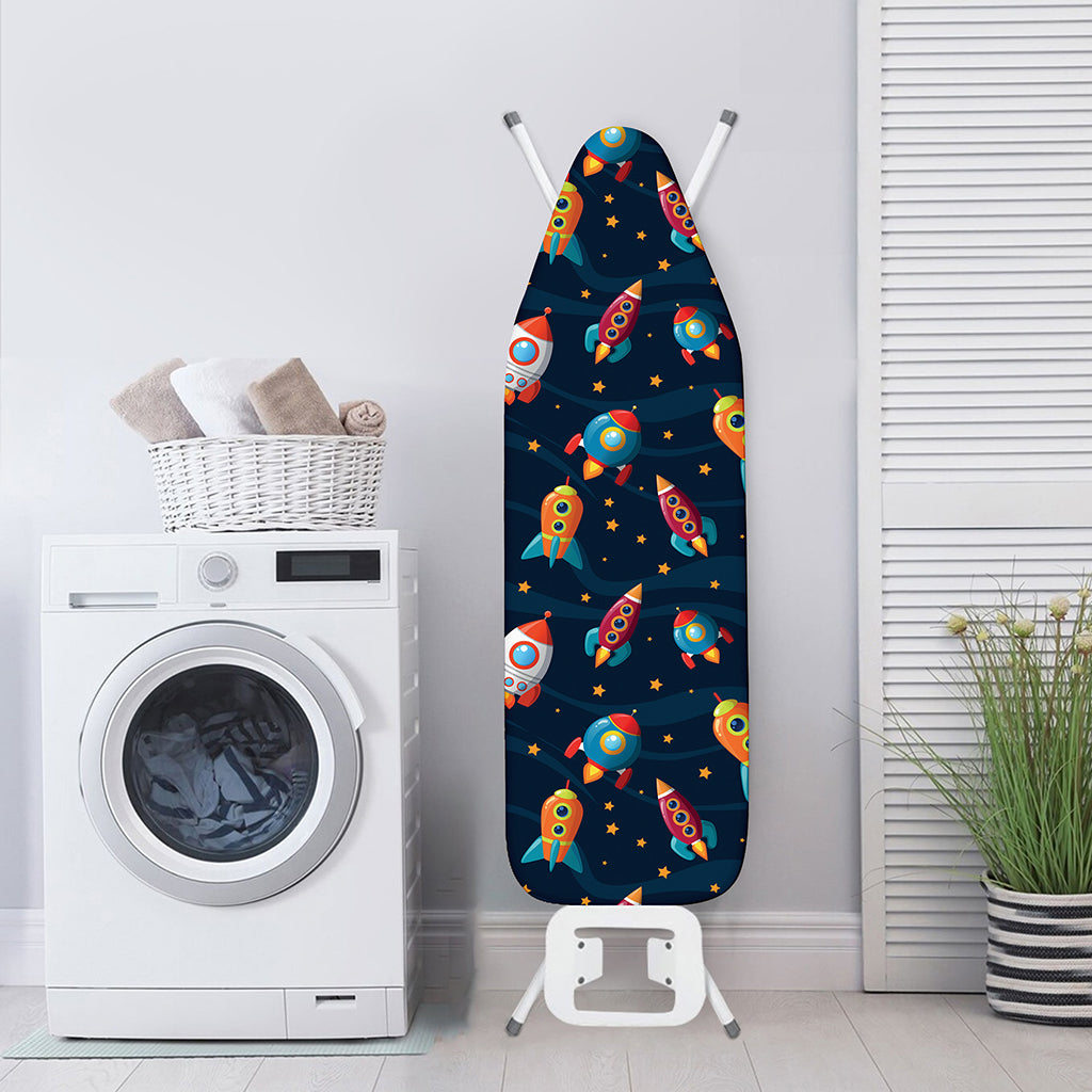 Rockets And Stars Pattern Print Ironing Board Cover