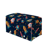 Rockets And Stars Pattern Print Leather Tissue Box Cover