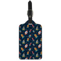 Rockets And Stars Pattern Print Luggage Tag
