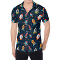 Rockets And Stars Pattern Print Men's Shirt