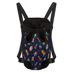 Rockets And Stars Pattern Print Pet Carrier Backpack