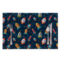 Rockets And Stars Pattern Print Placemat
