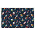 Rockets And Stars Pattern Print Polyester Doormat
