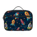 Rockets And Stars Pattern Print Portable Lunch Bag