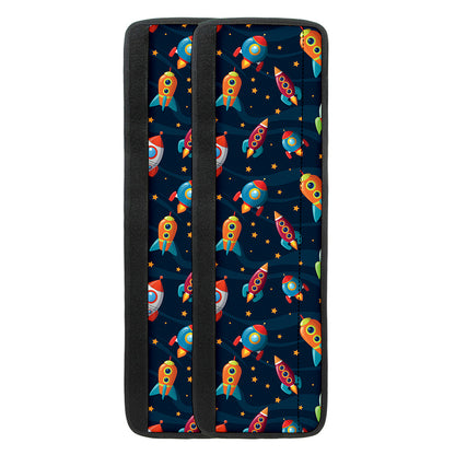 Rockets And Stars Pattern Print Refrigerator Handle Covers