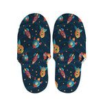 Rockets And Stars Pattern Print Slippers