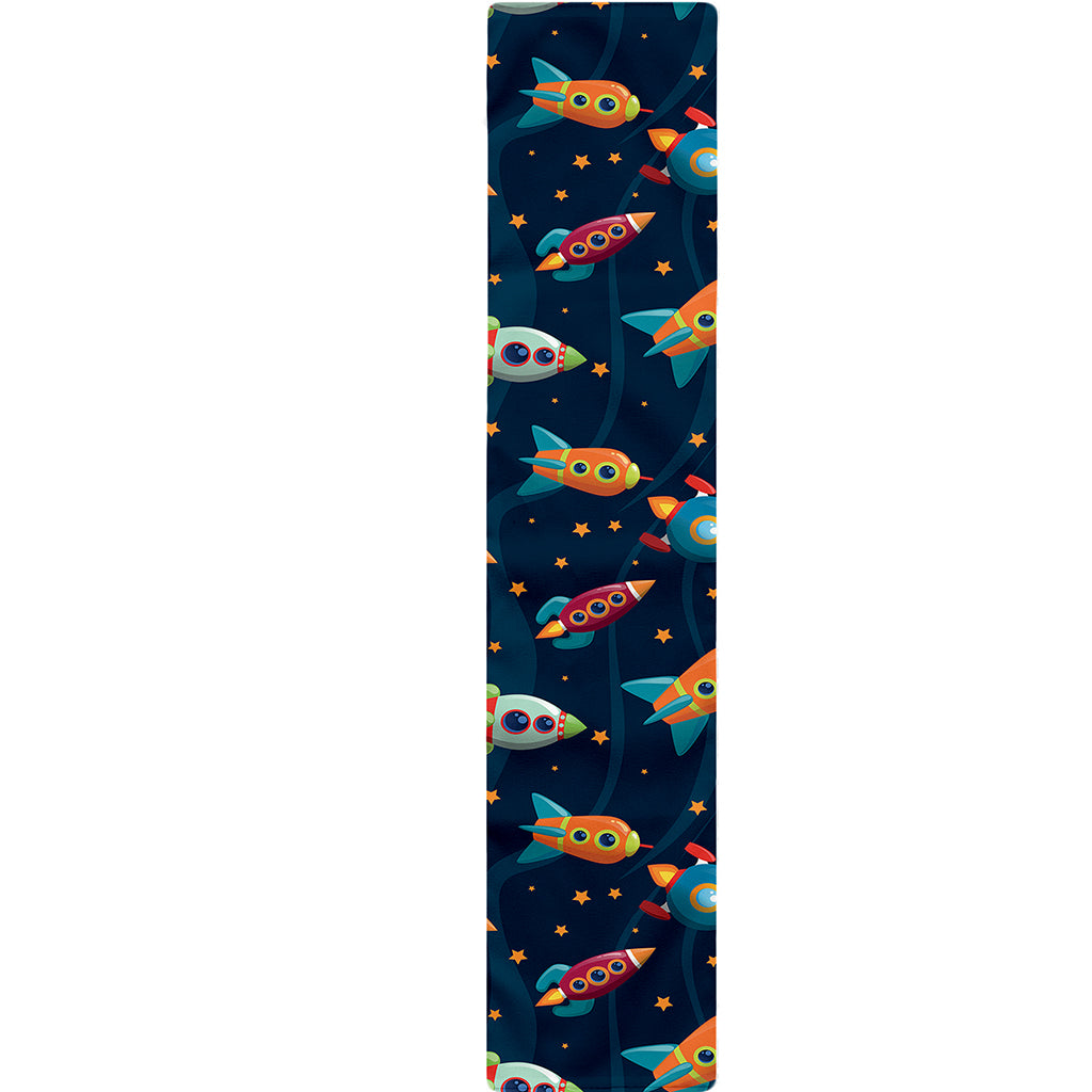 Rockets And Stars Pattern Print Table Runner