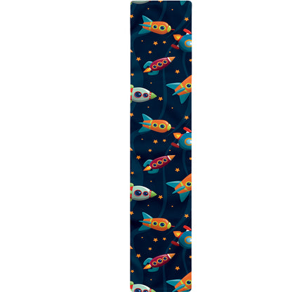 Rockets And Stars Pattern Print Table Runner