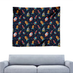 Rockets And Stars Pattern Print Tapestry