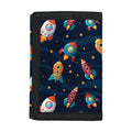 Rockets And Stars Pattern Print Trifold Wallet