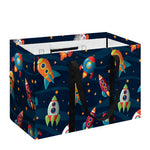 Rockets And Stars Pattern Print Utility Tote Bag