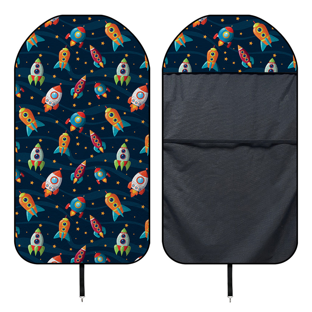 Rockets And Stars Pattern Print Waterproof Car Seat Cover