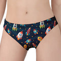 Rockets And Stars Pattern Print Women's Panties