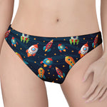 Rockets And Stars Pattern Print Women's Thong